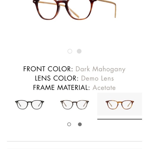 Oliver Peoples Hanks eyeglasses with demo lens